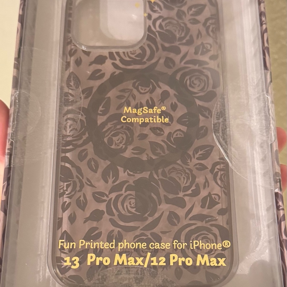 Floral Black iPhone 13 Pro Max/12 Pro Max Case